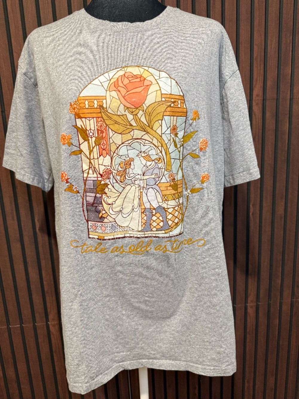 Disney Beauty & the Beast "Tale as Old as Time" Graphic Tee Size Large